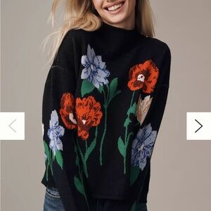 NWOT Anthropologie Maeve Cary’s Mock Neck Sweater Size Medium